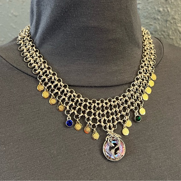 “Smaug’s Treasure" Dragon Handmade Chainmail Necklace The Hobbit Fantasy Tolkien - Picture 10 of 16